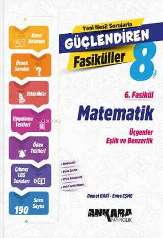 Ankara Yayıncılık Matematik Güçlendiren 6. Fasikül