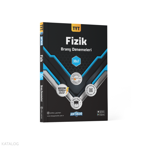 Antikor Yayınları TYT Fizik Branş Denemeleri 30x7