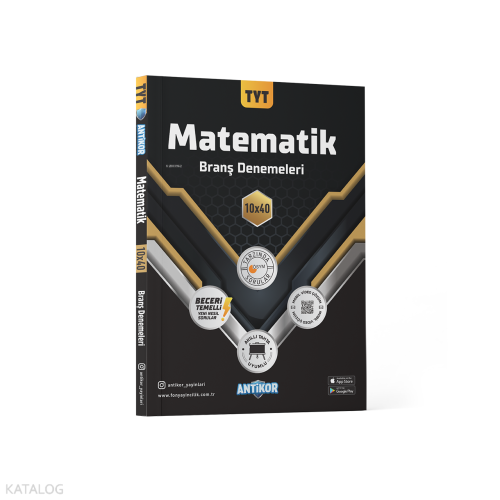 Antikor Yayınları TYT Matematik Branş Denemeleri 10x40