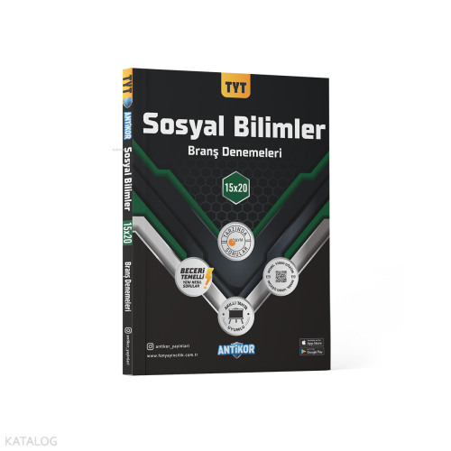 Antikor Yayınları TYT Sosyal Bilimler Branş Denemeleri 15x20