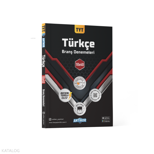 Antikor Yayınları TYT Türkçe Branş Denemeleri 10x40