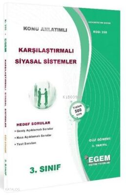 AÖF 3. Sınıf Karşılaştırmalı Siyasal Sistemler Güz Dönemi 5. Yarıyıl Konu Anlatımlı Soru Bankası
