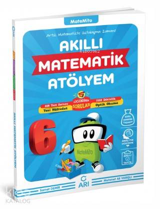 Arı Yayınları 6. Sınıf Matemito Akıllı Matematik Atölyem Denemoji Deneme 2 Hediyeli Arı 