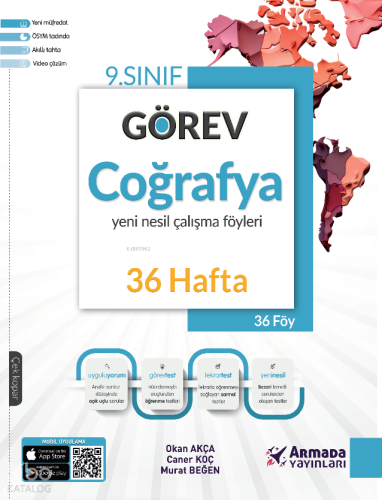 Armada 9. Sınıf Görev Coğrafya Yeni Nesil Çalışma Föyleri (36 Hafta)