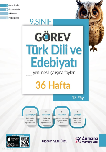 Armada 9.Sınıf Görev Türk Dili ve Edebiyatı Yeni Nesil Çalışma Föyleri;36 Hafta