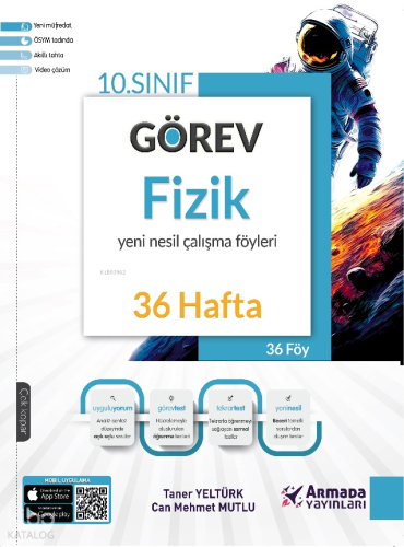Armada Yayınları 10.Sınıf Görev Fizik Yeni Nesil Çalışma Föyleri 36 Hafta