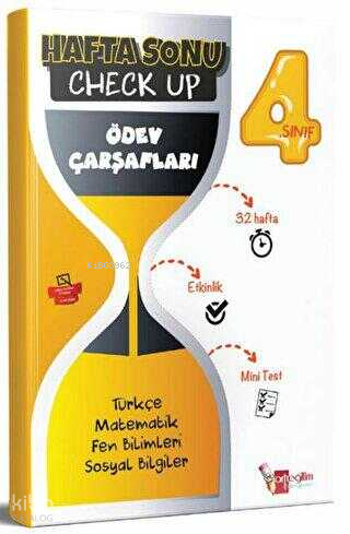 Artı Eğitim Yayınları 4. Sınıf Hafta Sonu Check Up Ödev Çarşafları