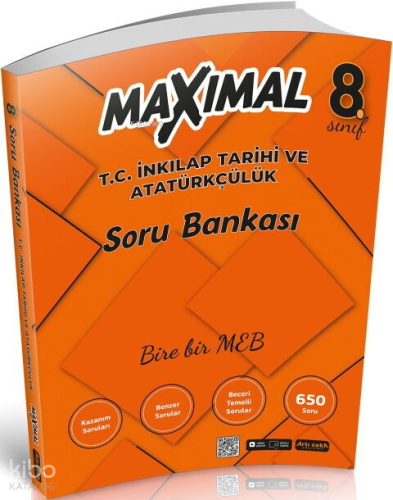 Artı Zeka 8. Sınıf İnkılap Tarihi ve Atatürkçülük Soru Bankası