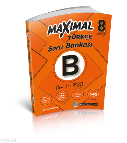 Artı Zeka 8. Sınıf Türkçe Maximal Bire Bir MEB Soru Bankası -B-