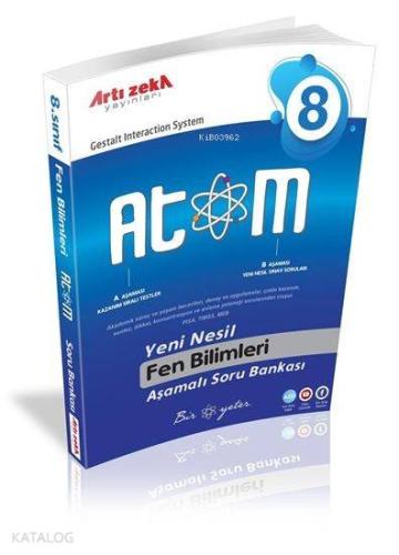 Artı Zeka Yayınları 8. Sınıf LGS ATOM Fen Bilimleri Yeni Nesil Aşamalı Soru Bankası Artı Zeka 