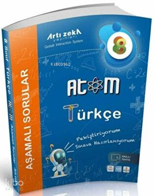 Artı Zeka Yayınları 8. Sınıf Türkçe Atom Aşamalı Sorular