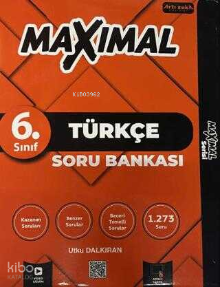 Artı Zeka Yayınları Maximal Bire Bir MEB 6.Sınıf Türkçe Soru Bankası