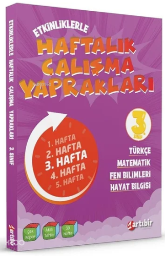 Artıbir Yayınları 3. Sınıf Etkinliklerle Haftalık Çalışma Yaprakları
