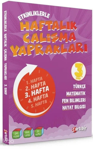 Artıbir Yayınları 3 Sınıf (Hit) Haftalık İzleme Testleri