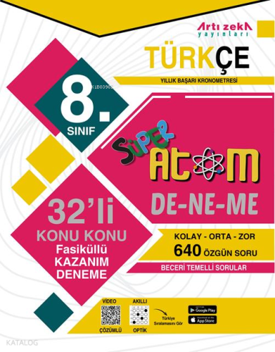 Artızeka 8.Sınıf 32li Haftalık Kazanım Deneme