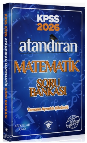 Atandıran Yayıncılık 2026 KPSS Matematik Soru Bankası Çözümlü