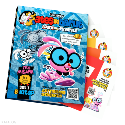 Ateş ile Barut Yeni Misafir Ar (4D) Animasyonlu Kitap Set 1