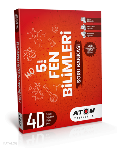 Atom Yayınları 5.Sınıf Fen Bilimleri 4D Soru Bankası
