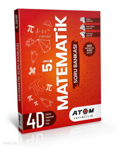 Atom Yayınları 5.Sınıf Matematik 4D Soru Bankası