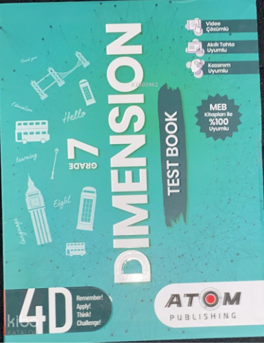 Atom Yayınları 7.Sınıf İngilizce 4D Soru Bankası