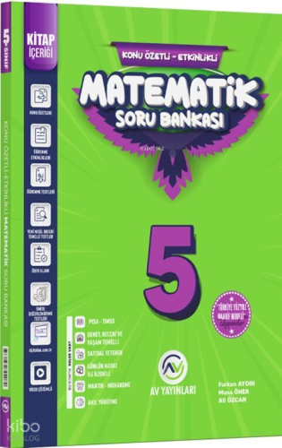 Av Yayınları 5. Sınıf Matematik Kazanım Etkinlikli Soru Bankası