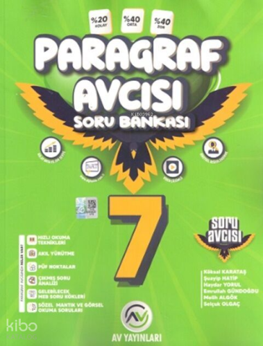 Av Yayınları 7. Sınıf Paragraf Soru Avcısı Soru Bankası