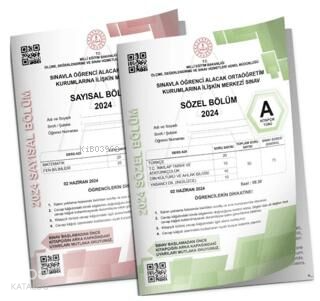 AV Yayınları 8. Sınıf AV LGS Tıpkı Basım 2024 Çıkmış Soru Denemesi SAY-SÖZ