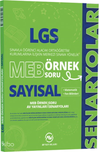 Av Yayınları 8. Sınıf LGS MEB Sayısal Örnek Soru Senaryoları