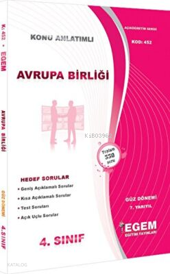 Avrupa Birliği Konu Anlatımlı Soru Bankası Güz Dönemi 7. Yarıyıl