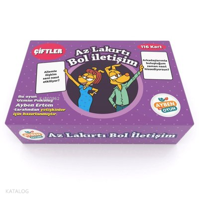 Aybino Az Lakırtı Bol İletişim Çiftler Eğitici Kartlar