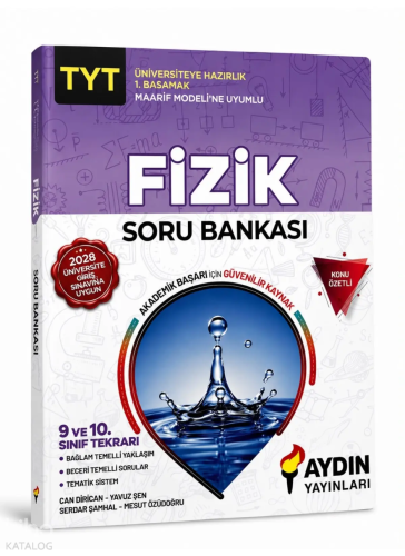 Aydın Yayınları Maarif Model TYT Fizik Soru Bankası