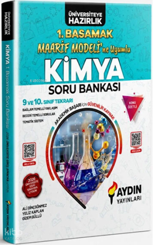 Aydın Yayınları TYT Kimya Maarif Modeline Uyumlu 1. Basamak Soru Bankası