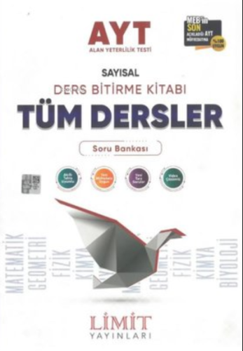 AYT 1.Dönem Sayısal Ders Bitirme Seti Tüm Dersler Soru Bankası - Kitap