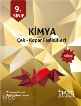 Ayt 9. Sınıf Kimya 4 Etap Soru Bankası - Çek kopar Fasikülleri