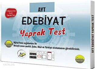 AYT Edebiyat Yaprak Testleri (Kutu Test 5 öğrenci için 5x32 Adet)