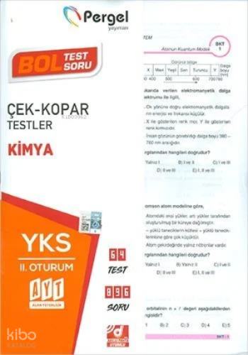 AYT Kimya Çek Kopar Testler Pergel Yayınları
