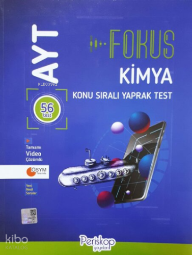 AYT Kimya Fokus Konu Sıralı Yaprak Test