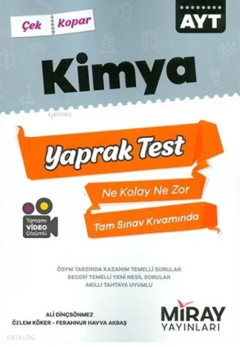 AYT Kimya Yaprak Testler