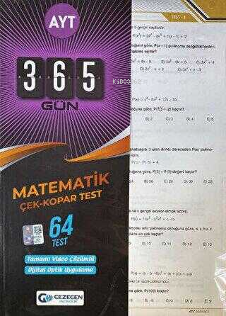 AYT Matematik Çek Kopar Yaprak Test (Yeni)