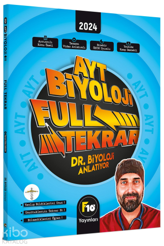 2023 Dr. Biyoloji AYT Biyoloji Full Tekrar Video Ders Kitabı - Kitapik