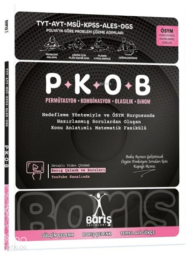 Barış Yayınları P.K.O.B  Permütasyon, Kombinasyon, Olasılık, Binom ve Sayma Fasikülü