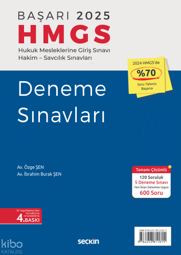 Başarı – 2025 HMGS Deneme Sınavları;Hukuk Mesleklerine Giriş Sınavı Ha