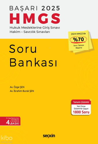 Başarı 2025 – HMGS Soru Bankası;Hukuk Mesleklerine Giriş Sınavı Hakim 