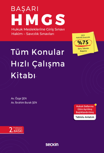 Başarı – HMGS Tüm Konular Hızlı Çalışma Kitabı