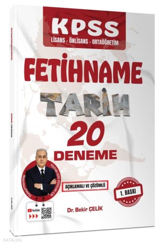 Bekir Çelik Yayınları 2026 KPSS Fetihname Tarih 20 Deneme Sınavı
