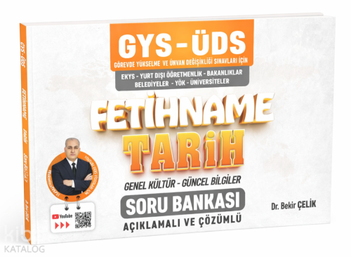 Bekir Çelik Yayınları GYS ÜDS Fetihname Tarih - Genel Kültür - Güncel Bilgiler Soru Bankası