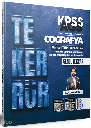 Benim Hocam Tekerrür KPSS AGS Coğrafya Genel Tekrar