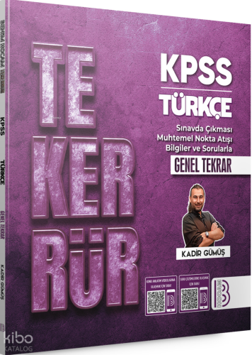 Benim Hocam Tekerrür KPSS Türkçe Genel Tekrar