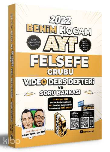 Benim Hocam Yayınları 2022 AYT Felsefe Grubu Video Ders Defteri ve Soru Bankası