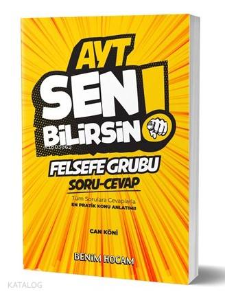 Benim Hocam Yayınları AYT Felsefe Sen Bilirsin Soru Cevap Kitabı Benim Hocam 
